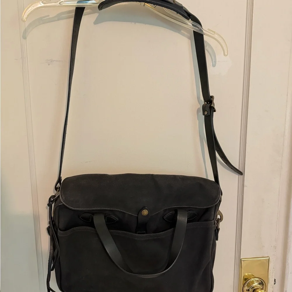 Original Filson Black Tweed Briefcase - Used